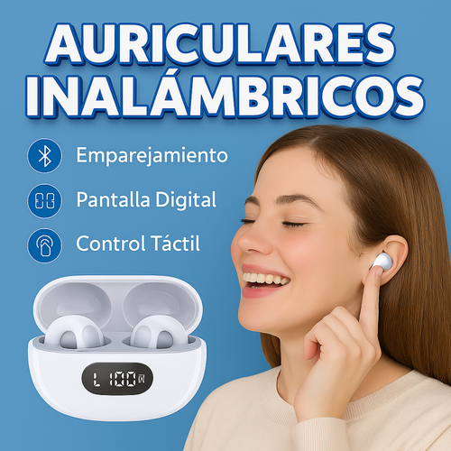 Audifonos Inalambricos IPX7 Pantalla LED