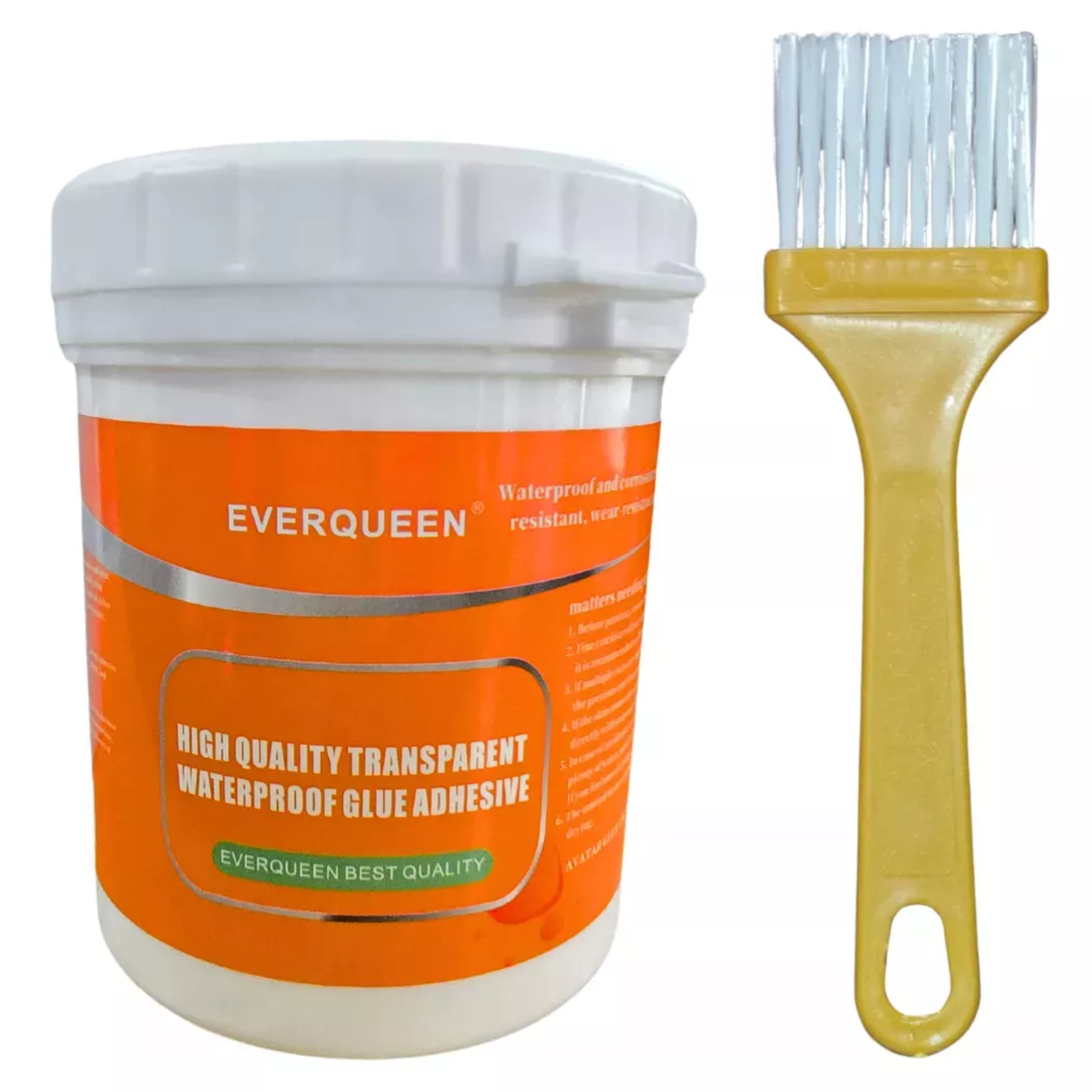 4 Unid. Sellador Adhesivo Transparente EverQueen 300g