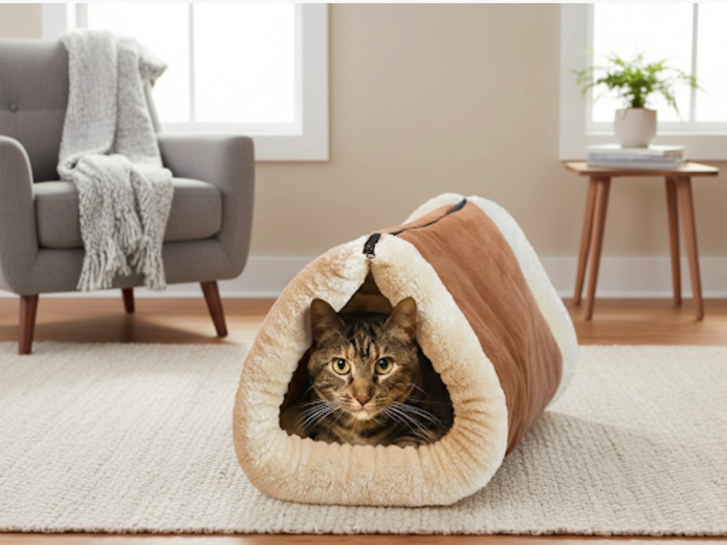 Cama Túnel Para Gatos Mascotas Lavable